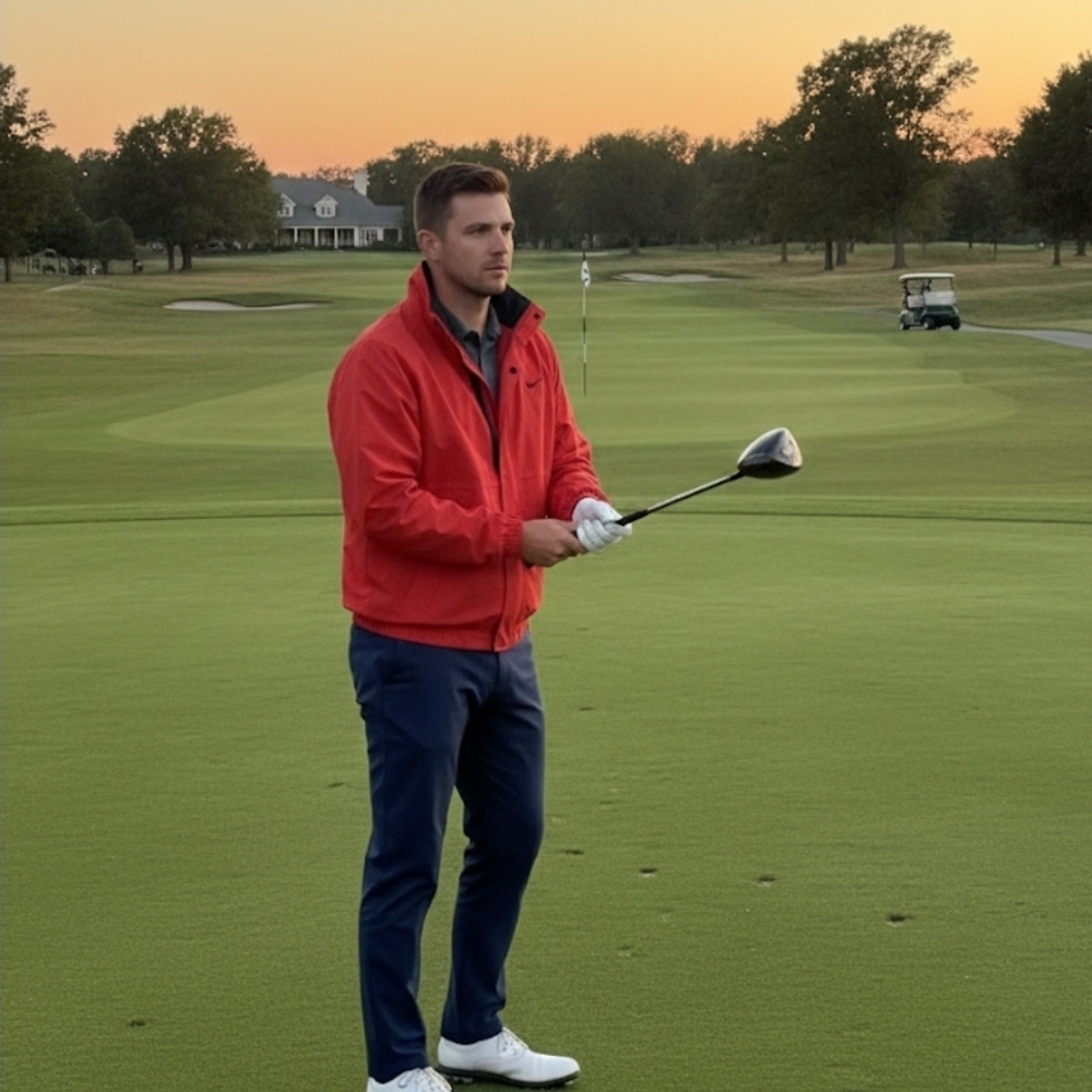 Nike Men's Red Windbreaker Jacket